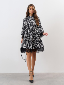 Сукня міні ISSA Plus модель SA-651A_черный Фото