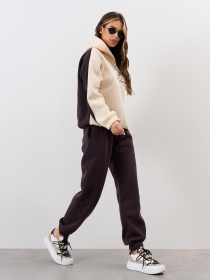 Костюм ISSA Plus модель 14858_темно-коричневый Фото