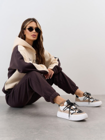 Костюм ISSA Plus модель 14858_темно-коричневый Фото