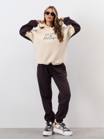 Костюм ISSA Plus модель 14858_темно-коричневый Фото