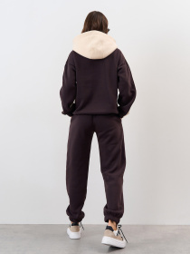 Повседневный костюм ISSA Plus модель 14858_темно-коричневый Фото