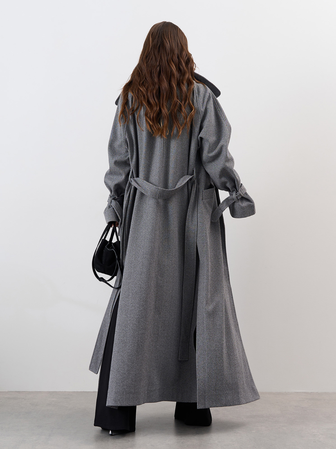 Пальто ISSA Plus модель 15329_серый Фото