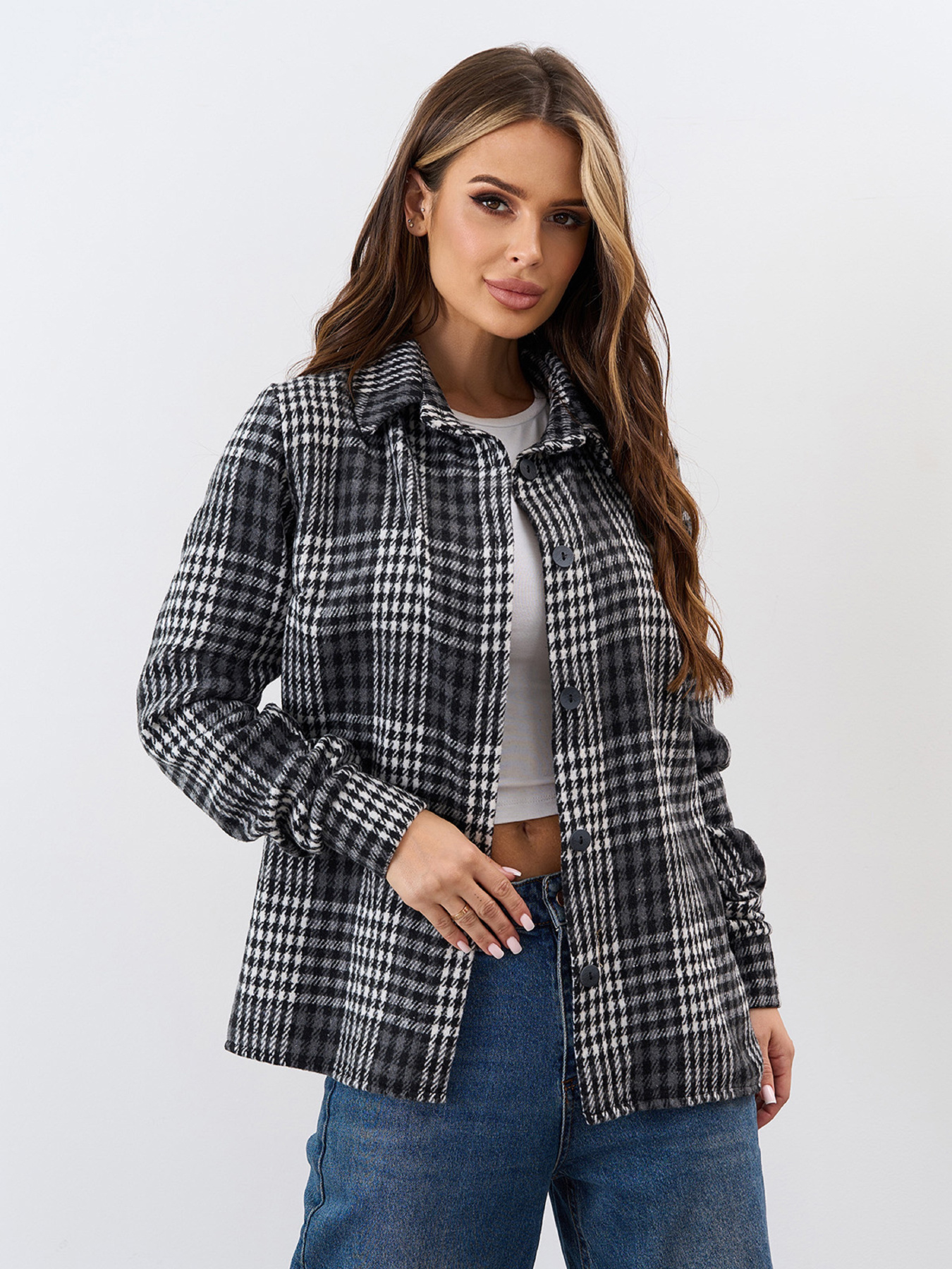 Рубашка повседневная ISSA Plus модель 15332_мультиколор Фото