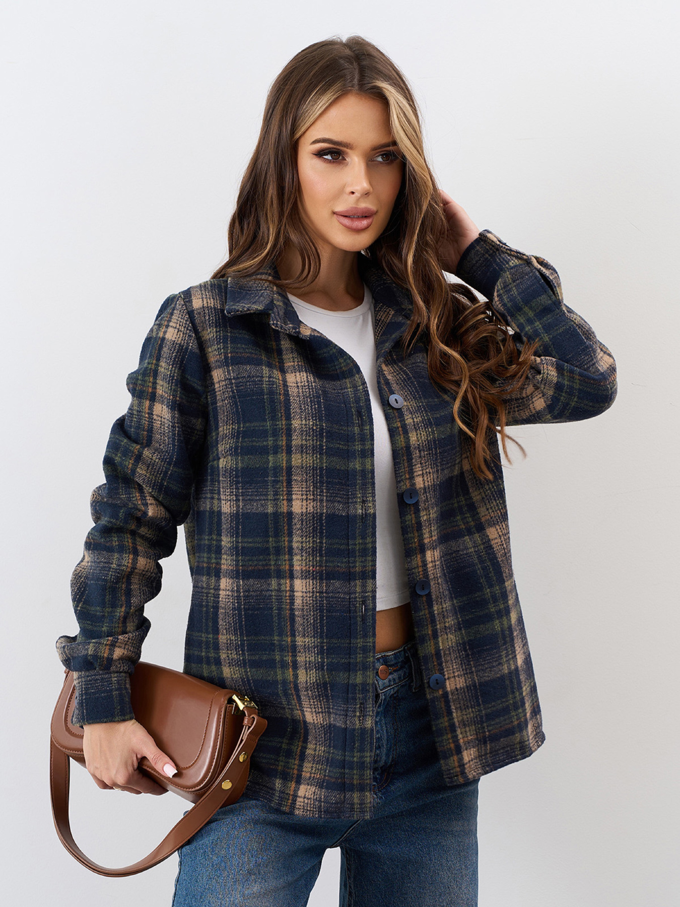 Рубашка ISSA Plus модель 15334_мультиколор Фото