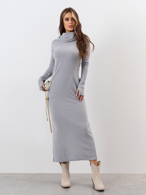 Сукня максі ISSA Plus модель 15335_серый Фото