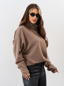 Свитер ISSA Plus модель 15336_темно_бежевый Фото