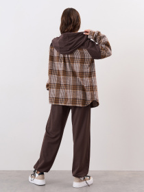 Штаны спортивные ISSA Plus модель 15337B_темно_коричневый Фото