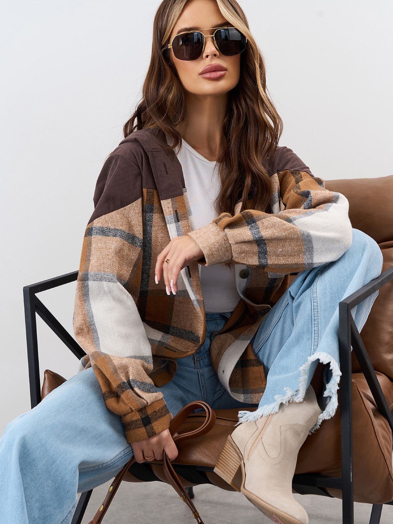 Рубашка ISSA Plus модель 15338_мультиколор Фото