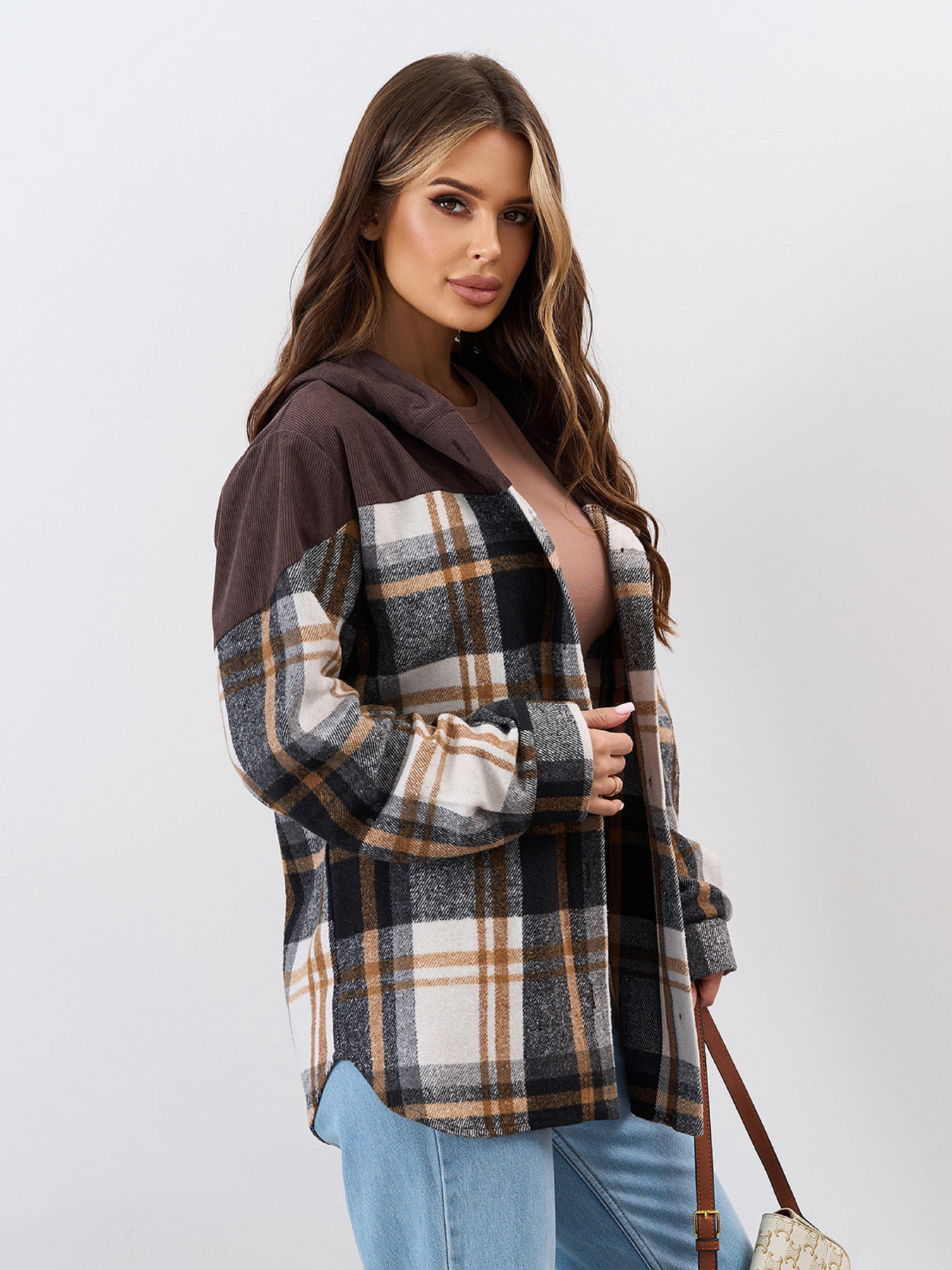 Рубашка ISSA Plus модель 15339_коричневый Фото