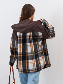 Рубашка повседневная ISSA Plus модель 15339_коричневый Фото