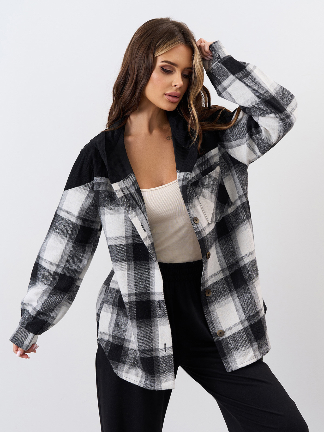 Рубашка ISSA Plus модель 15340R_черный Фото