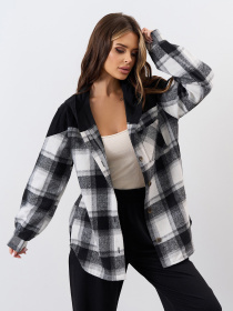 Рубашка повседневная ISSA Plus модель 15340R_черный Фото