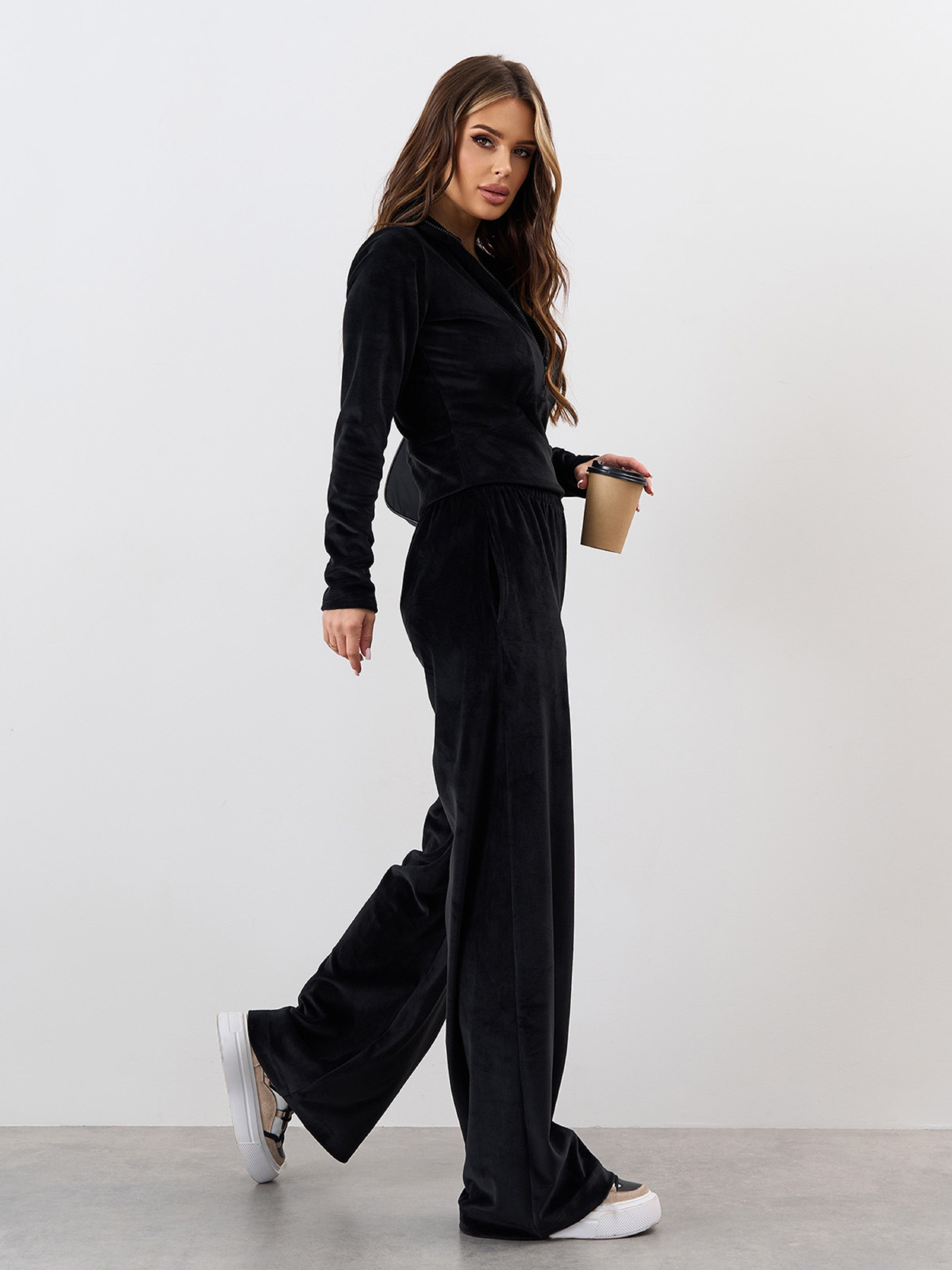 Повседневный костюм ISSA Plus модель 15342_черный Фото