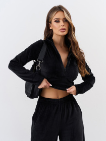 Повседневный костюм ISSA Plus модель 15342_черный Фото