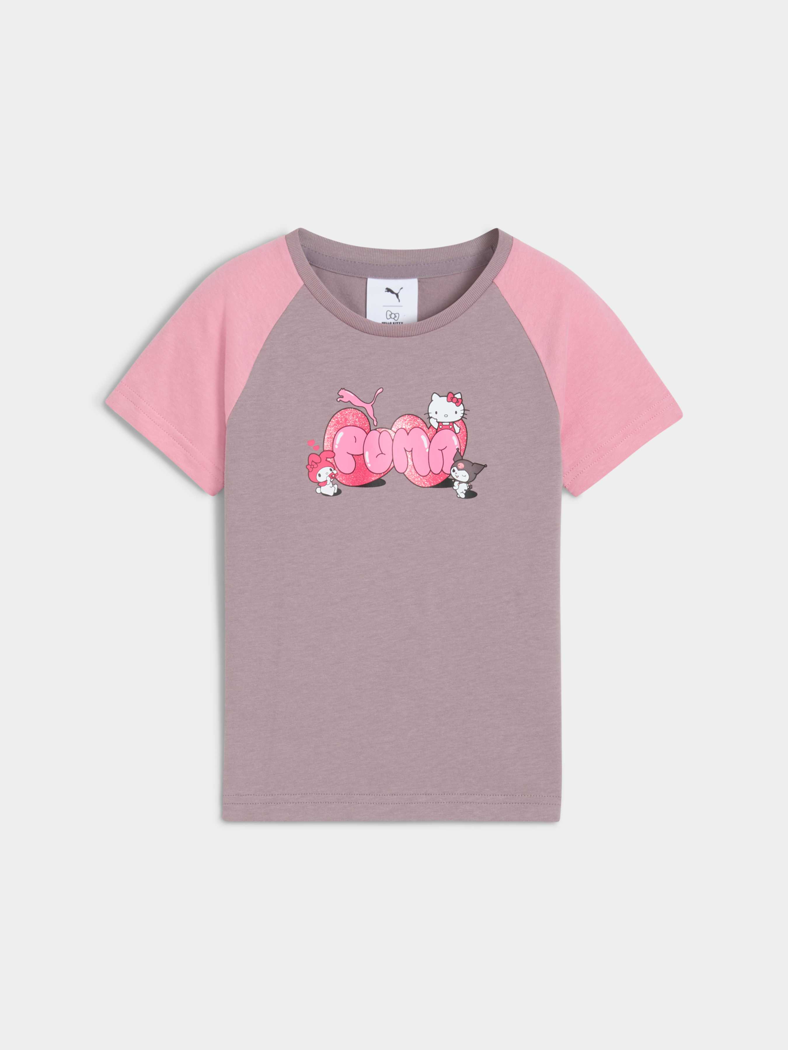 Дитяча Футболка PUMA x Hk&fr Slim Tee (632391_64) колір фіолетовий, матеріал комбінований верх