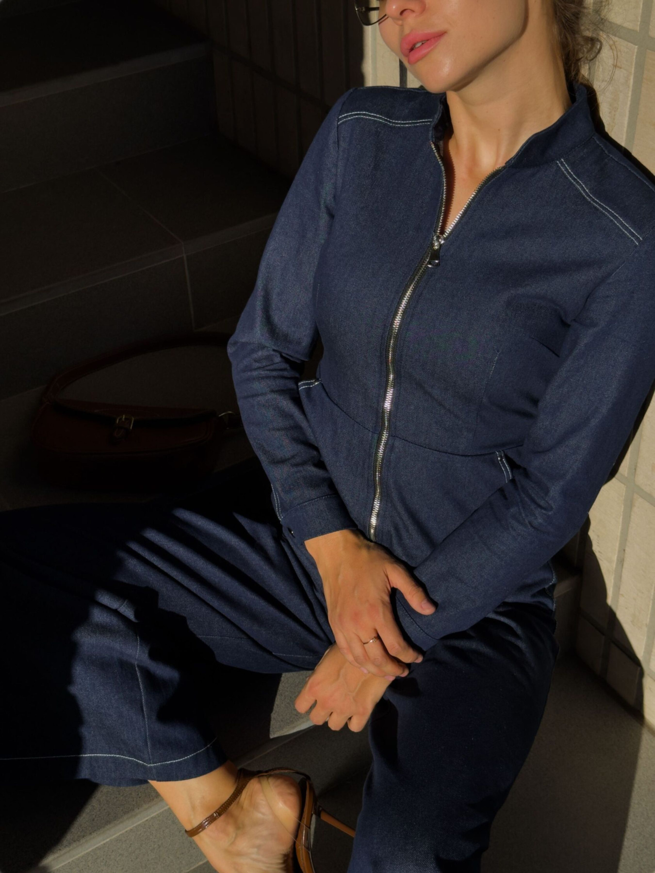 Джинсовый комбинезон KAZKOVA модель T1759079324 Фото