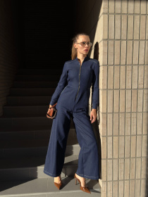 Джинсовый комбинезон KAZKOVA модель T1759079324 Фото