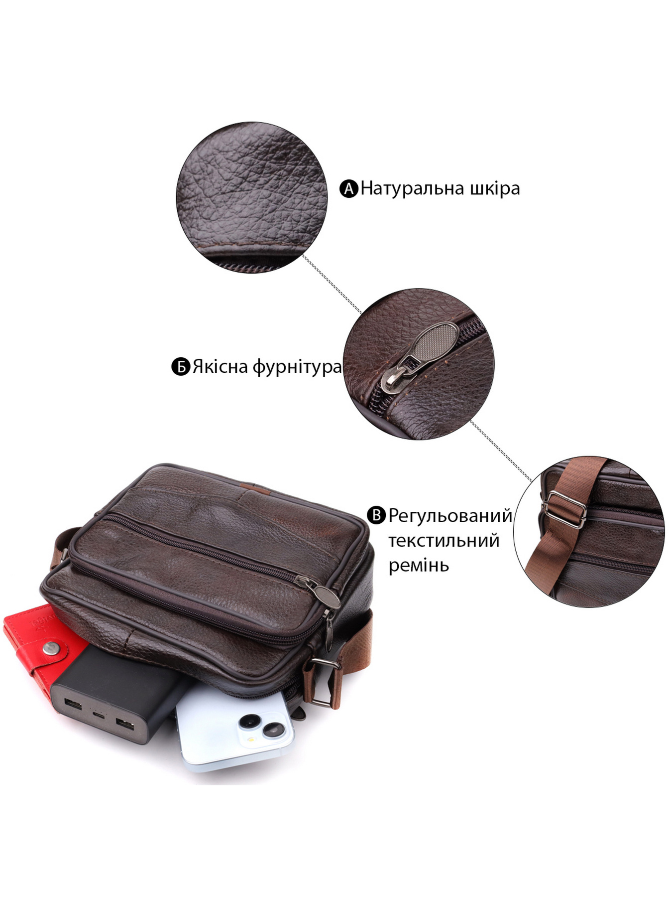 Кросс-боди Vintage модель bag24_22940 Фото