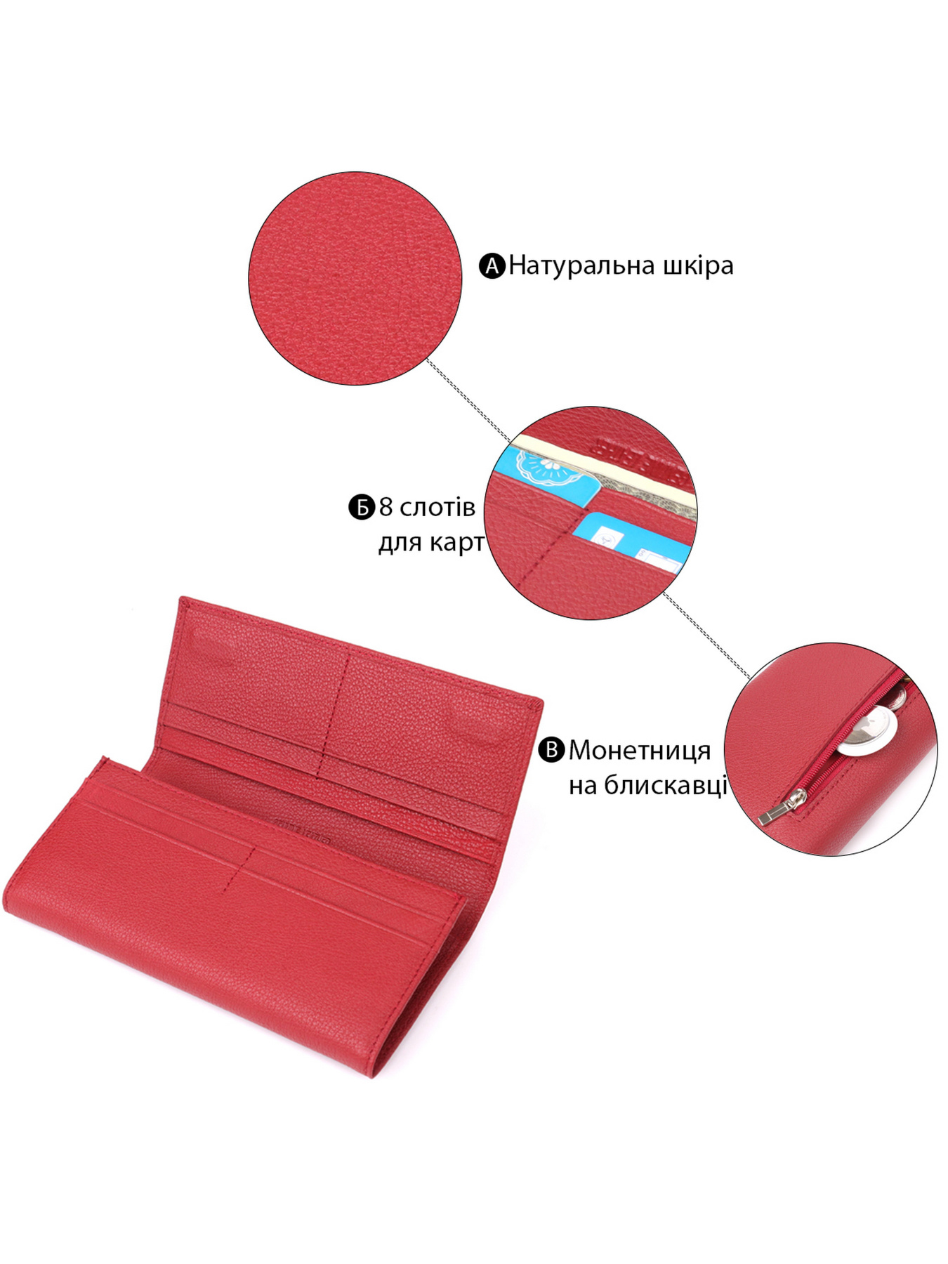 Кошелек ST Leather Accessories модель bag24_23096 Фото