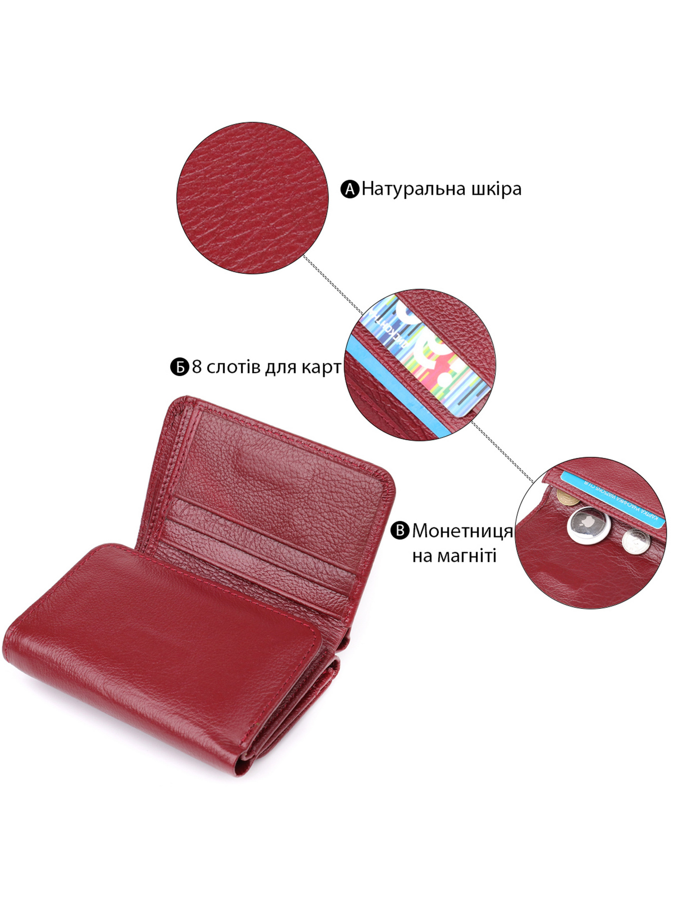 Кошелек ST Leather Accessories модель bag24_23077 Фото