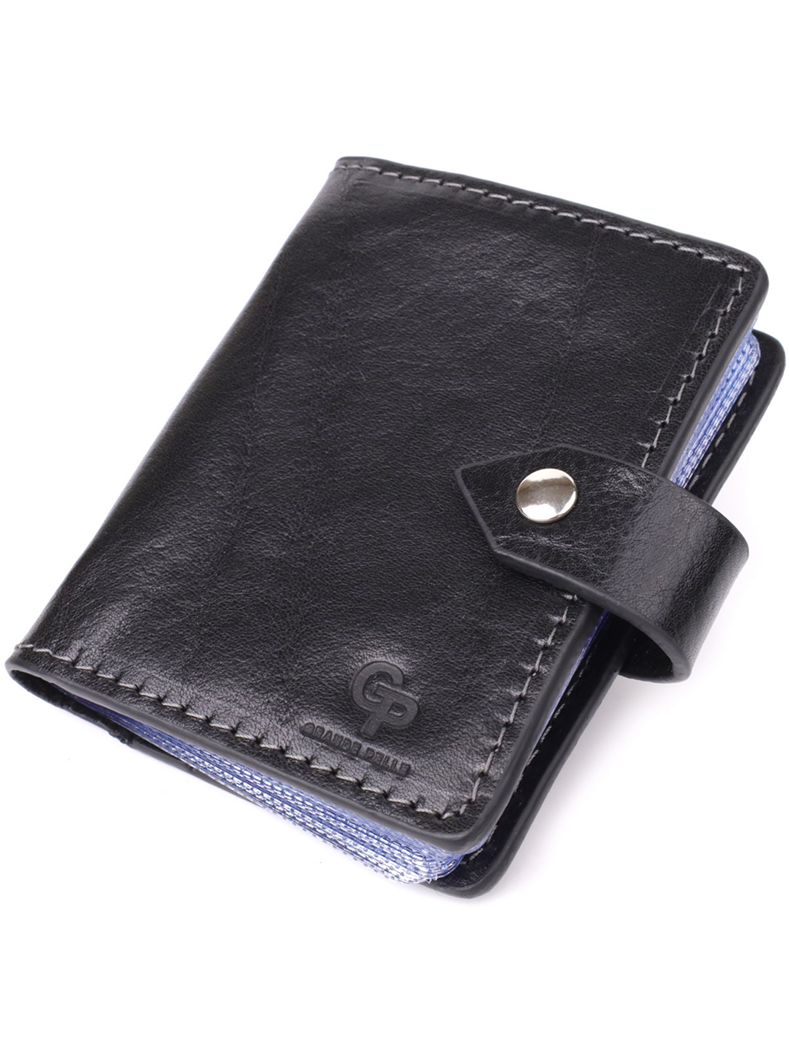 Grande Pelle Візитниця (bag24_22941) Унісекс колір - Чорний матеріал - Шкіра Grande Pelle - купити в Україні