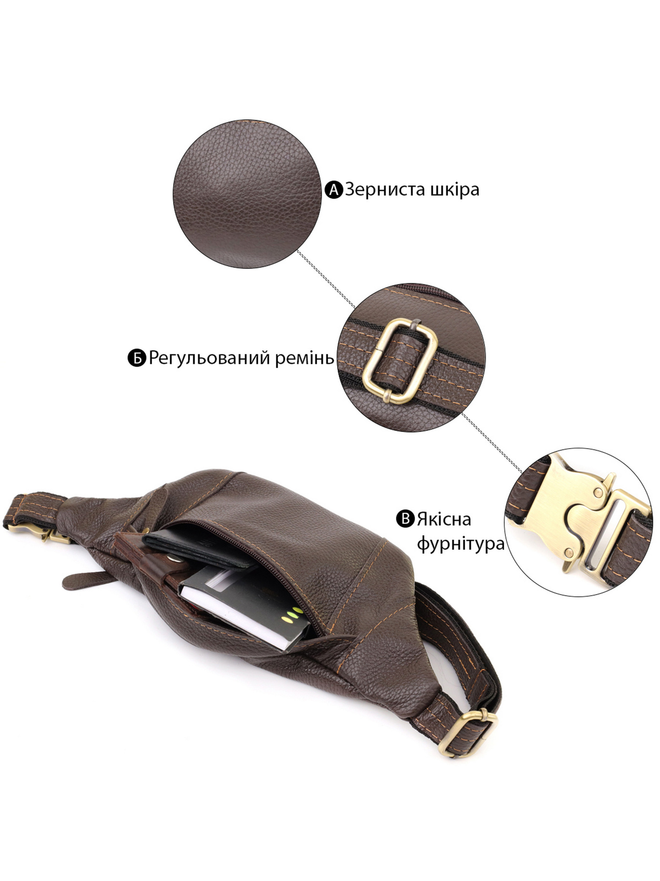 Поясная сумка Shvigel модель bag24_23128 Поясная сумка Shvigel модель bag24_23128 Фото