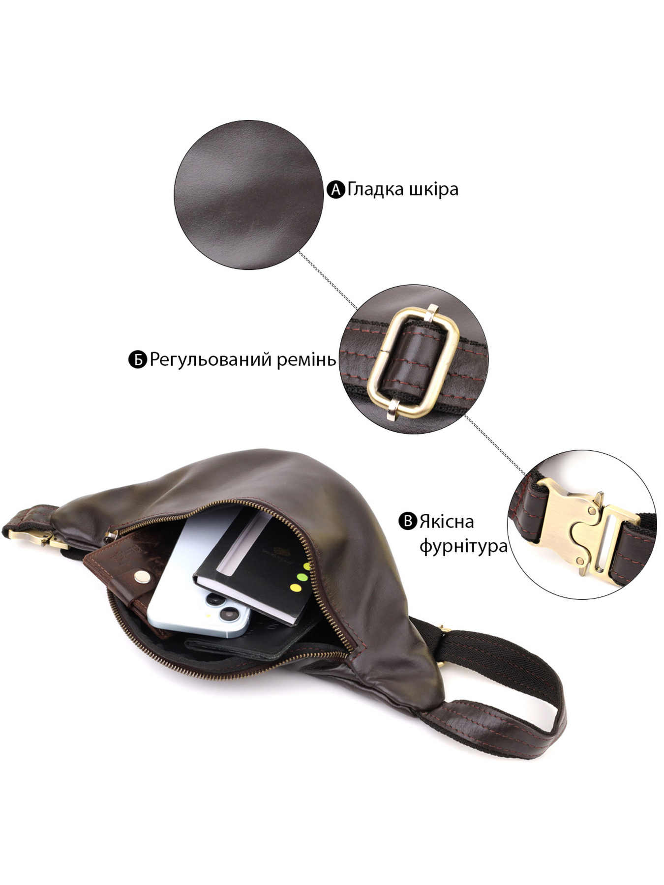 Поясная сумка Shvigel модель bag24_23144 Фото