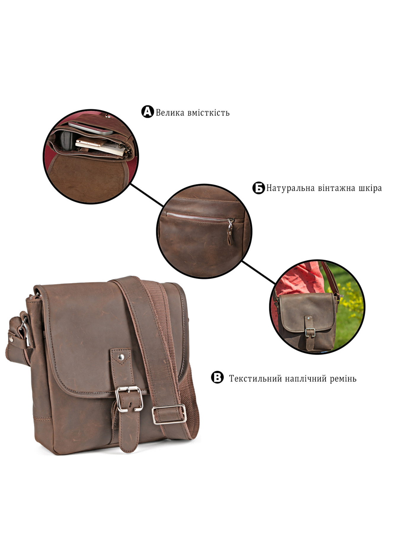 Кросс-боди Shvigel модель bag24_00890 Фото