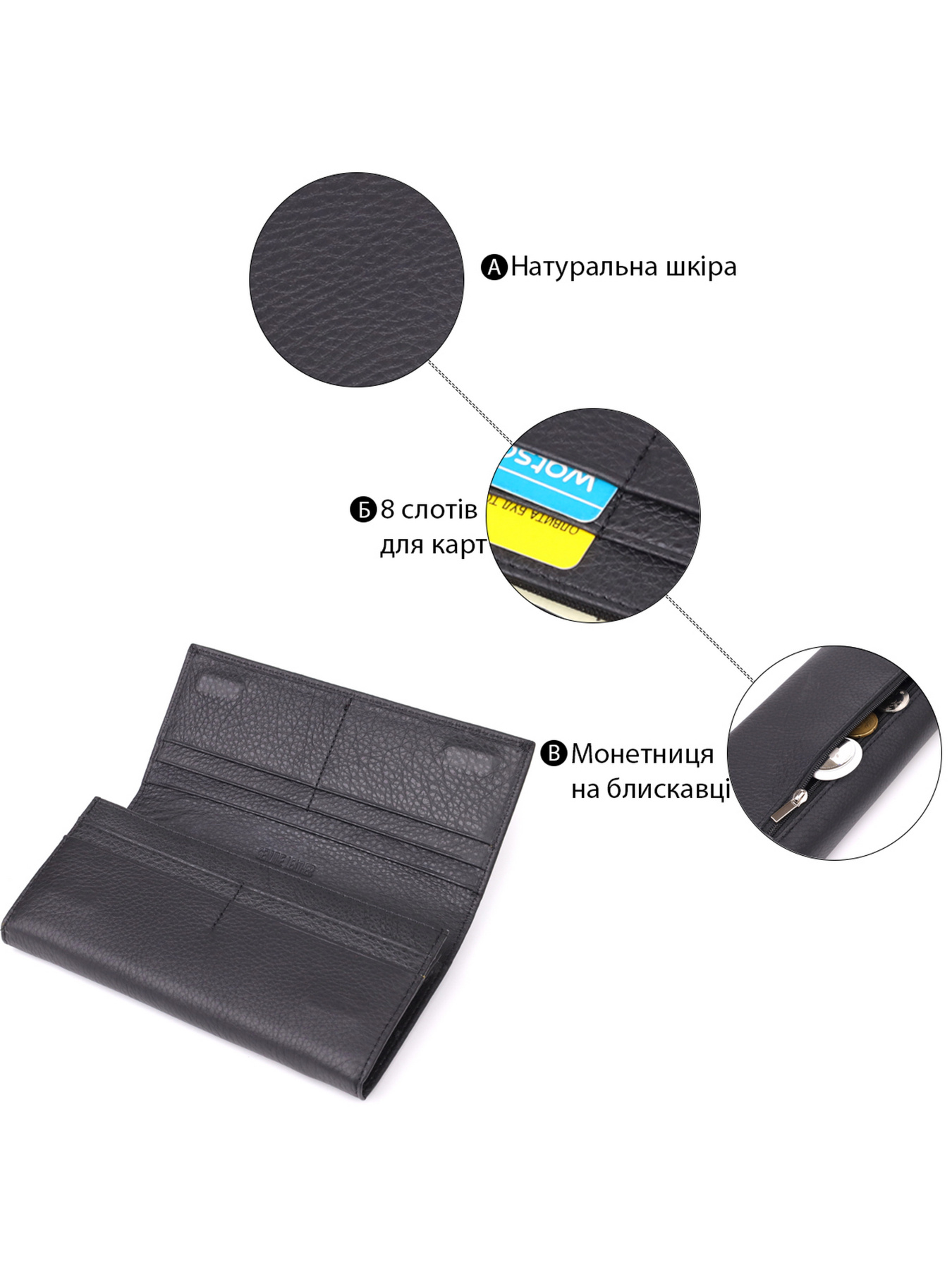 Гаманець ST Leather Accessories модель bag24_23097 Фото