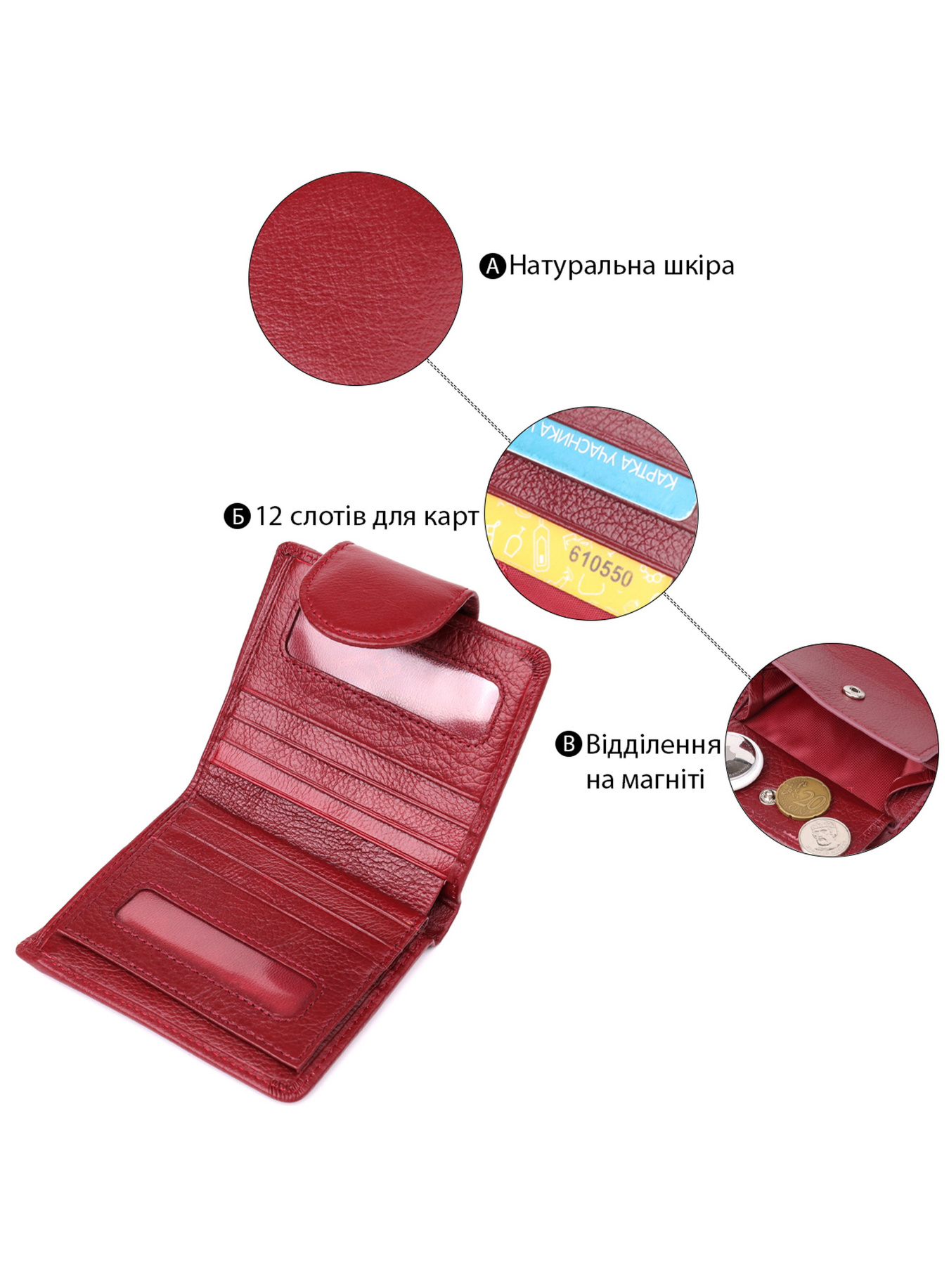 Гаманець ST Leather Accessories модель bag24_23071 Фото