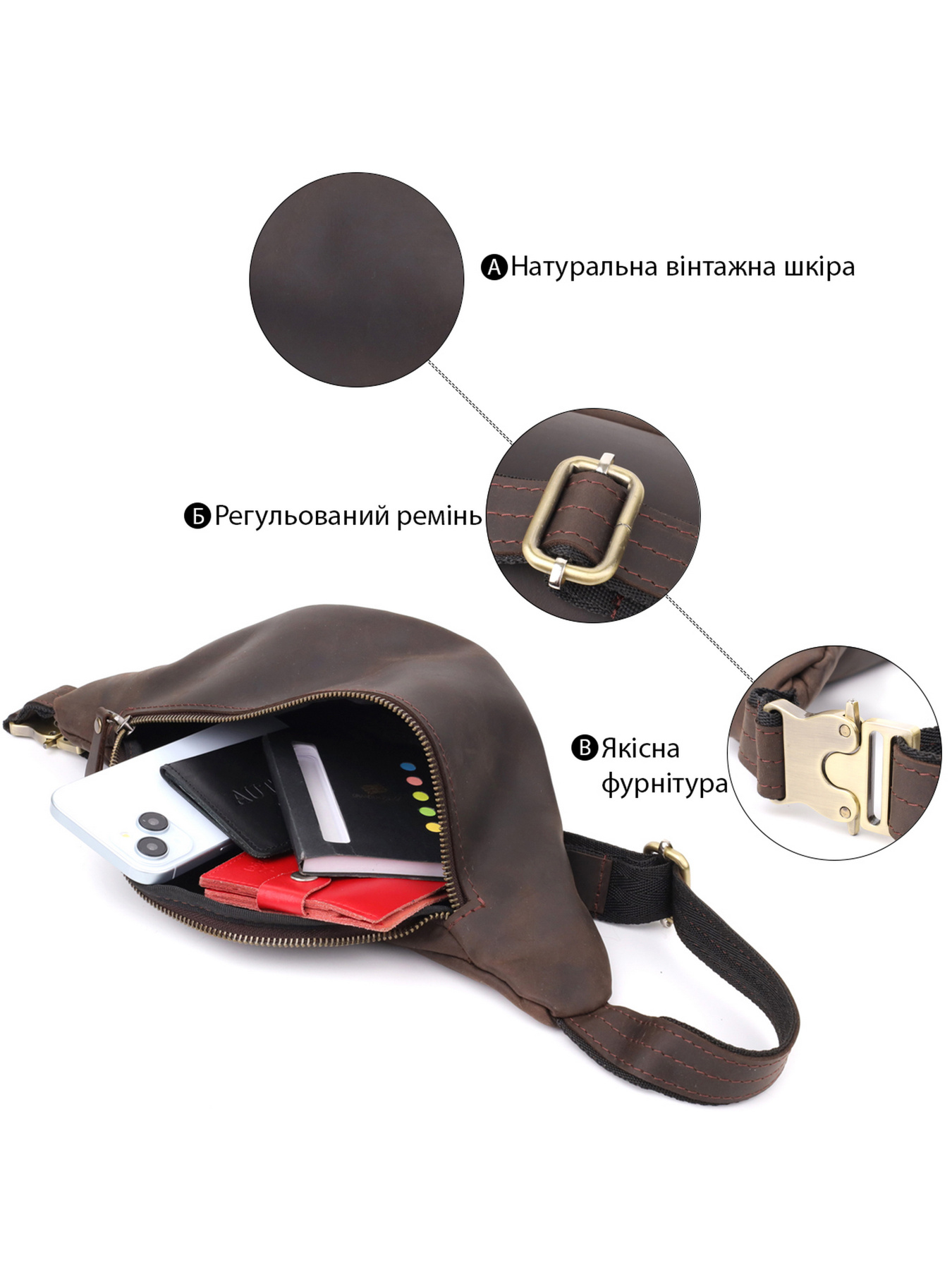 Поясна сумка Shvigel модель bag24_23139 Фото