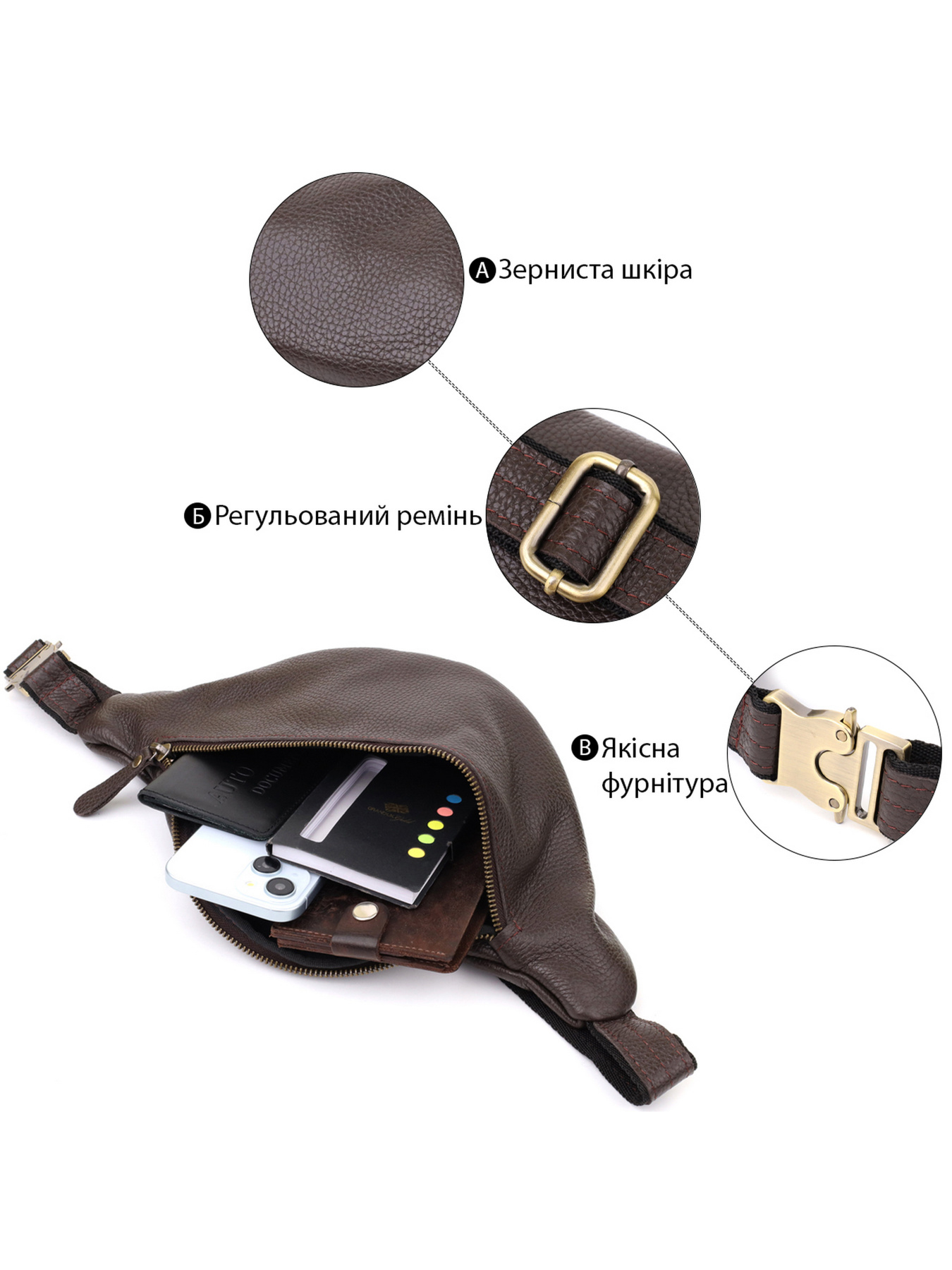 Поясная сумка Shvigel модель bag24_23146 Фото