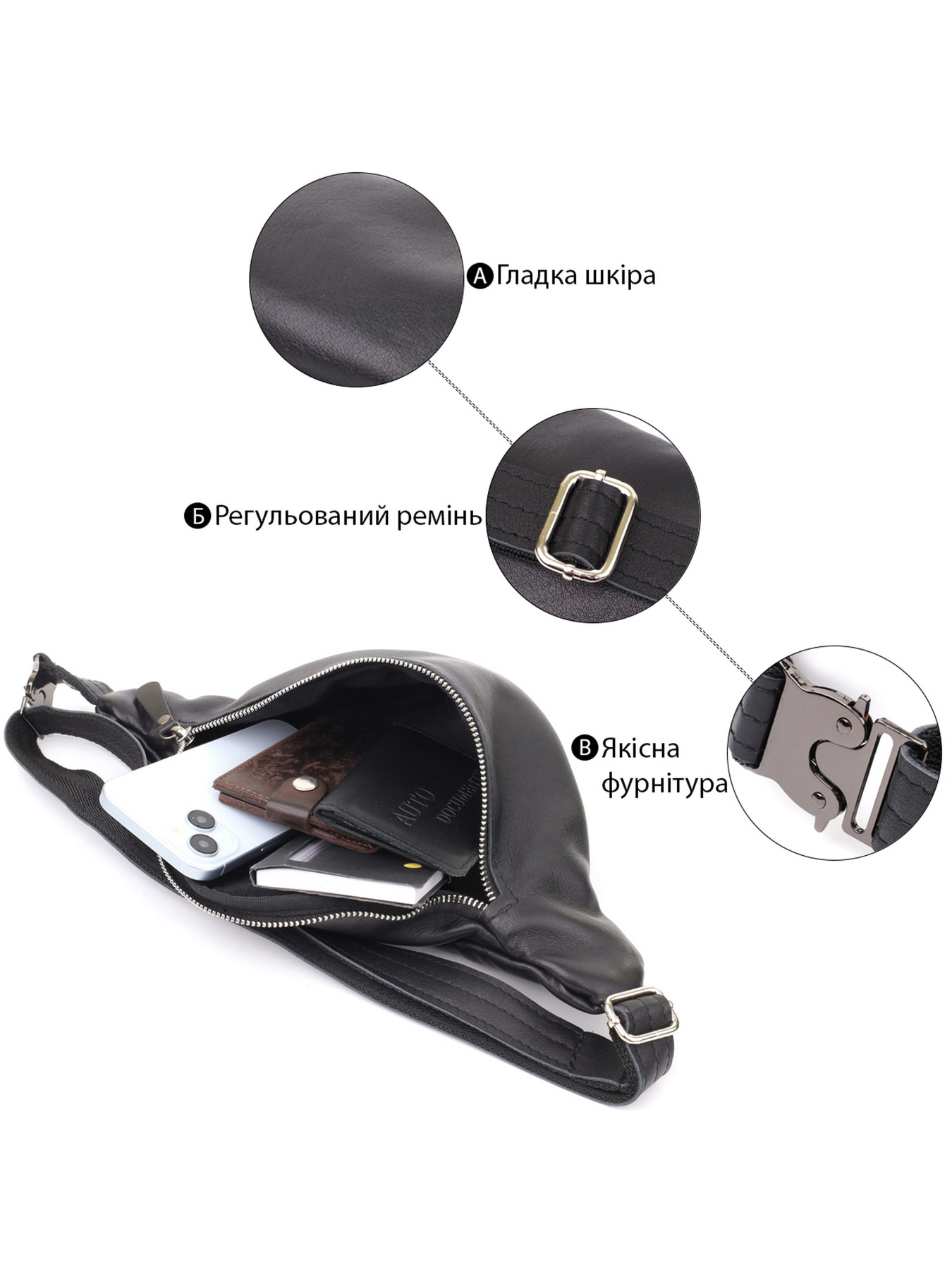 Поясна сумка Shvigel модель bag24_23143 Фото