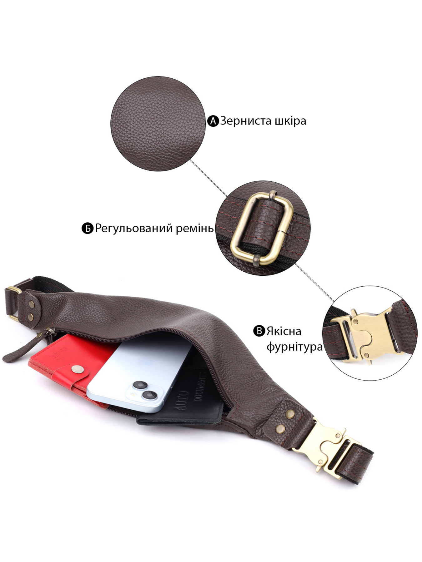 Поясная сумка Shvigel модель bag24_23137 Фото