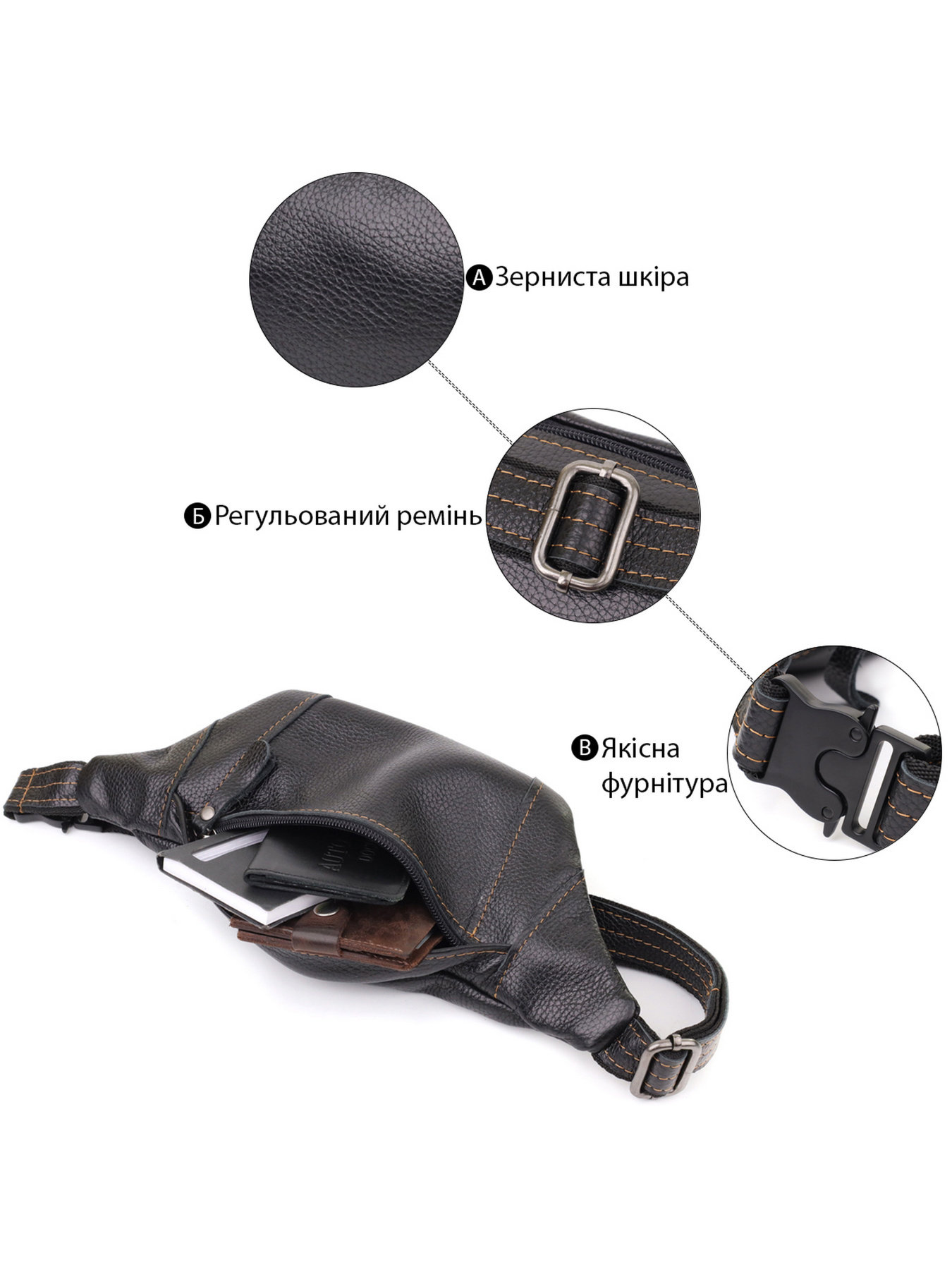 Поясна сумка Shvigel модель bag24_23127 Фото