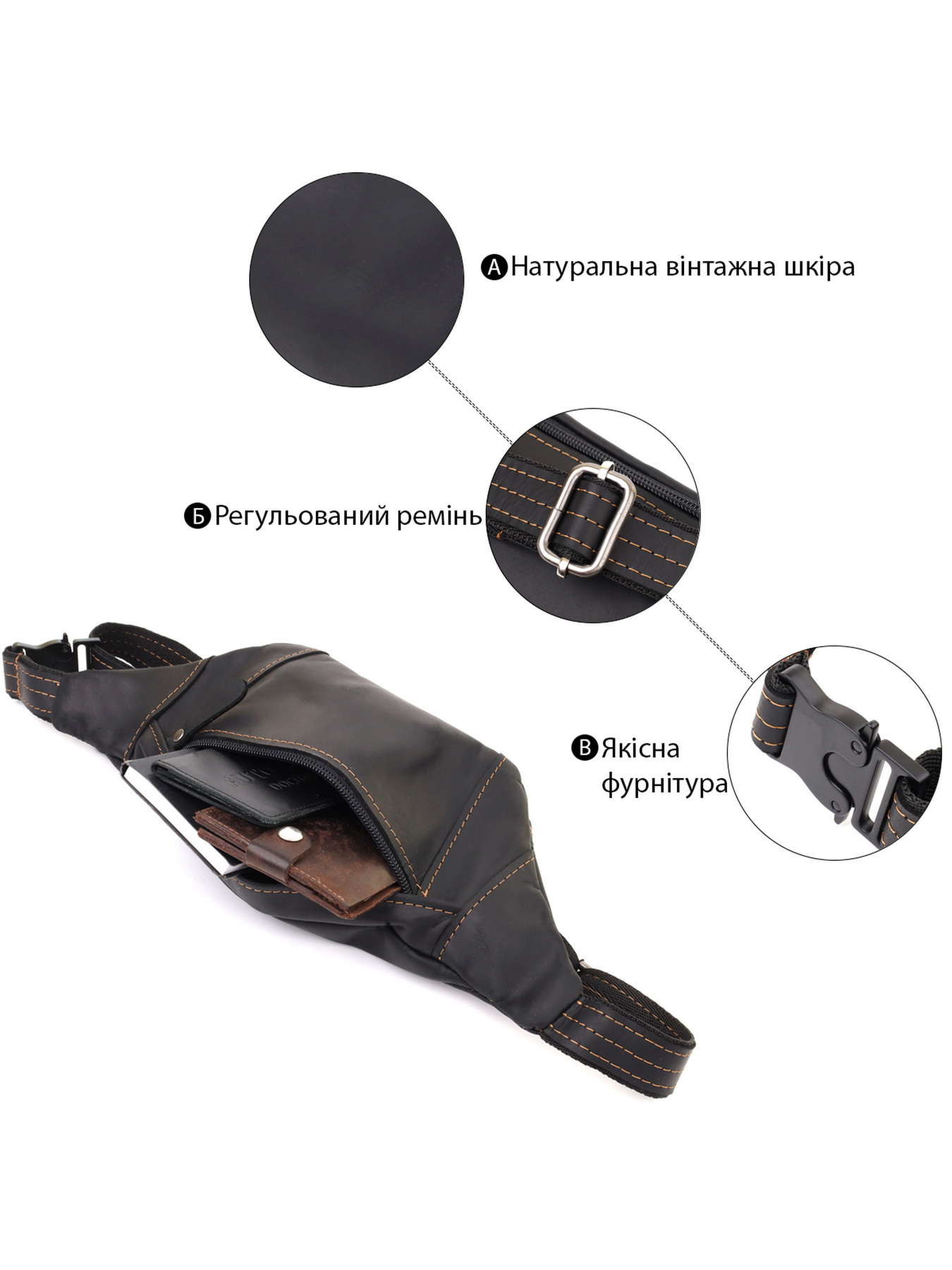 Поясна сумка Shvigel модель bag24_23120 Фото