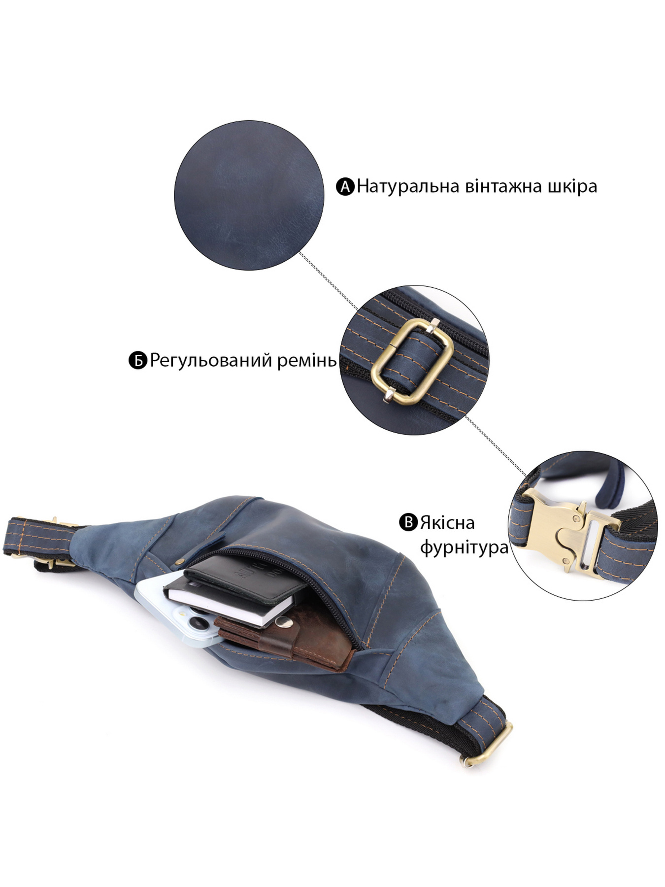 Поясна сумка Shvigel модель bag24_23123 Фото