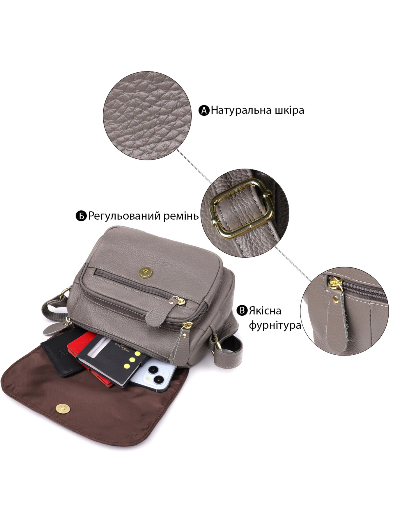 Кросс-боди Vintage модель bag24_22974 Фото