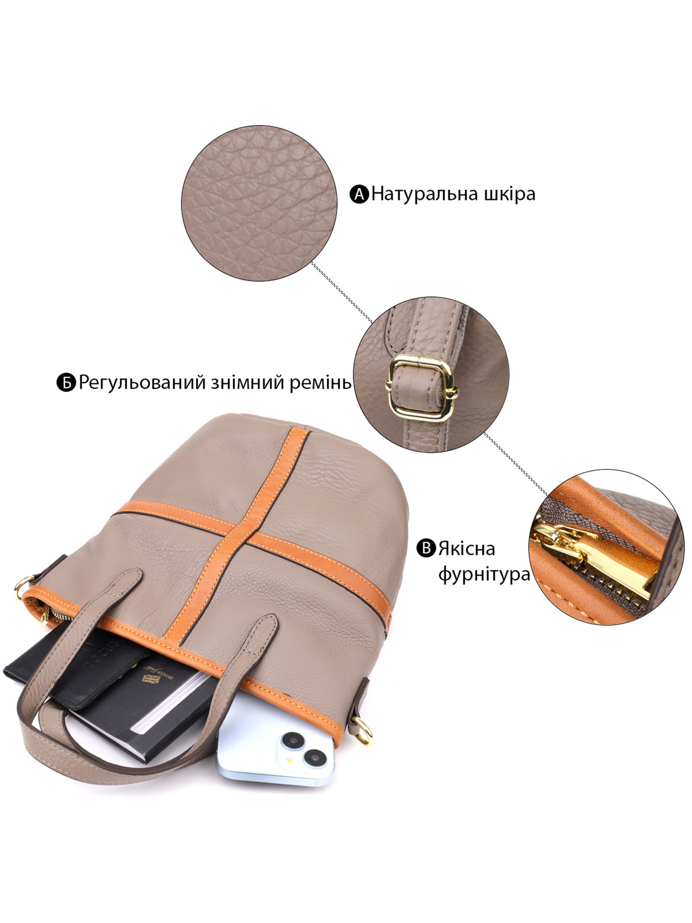 Кросс-боди Vintage модель bag24_22998 Фото