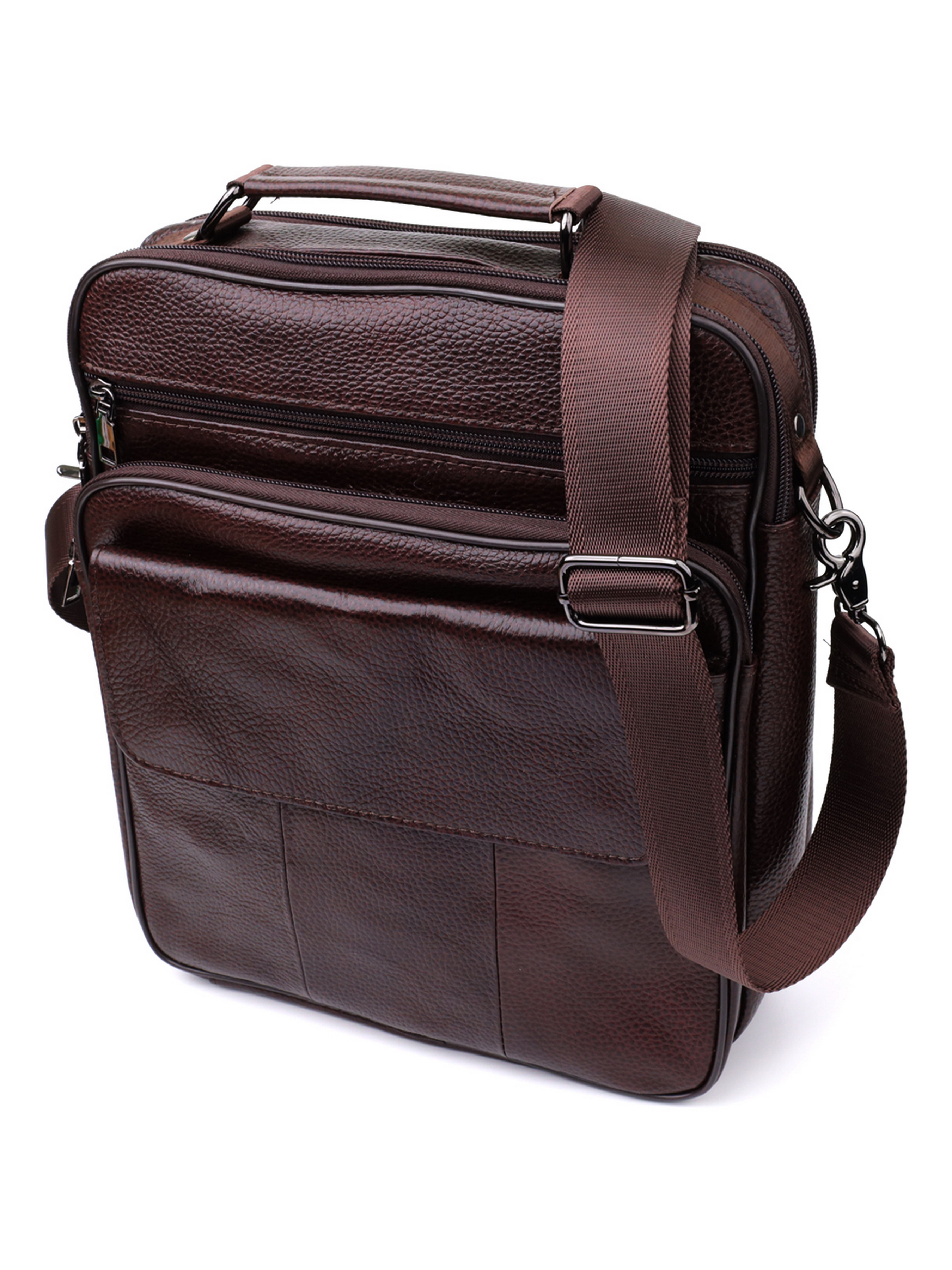 Vintage Крос-боді (bag24_23024) Чоловіче колір - Коричневий матеріал - Шкіра