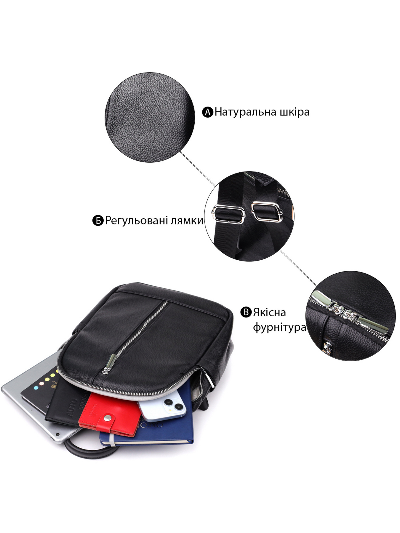 Повсякденний рюкзак Vintage модель bag24_23057 Фото