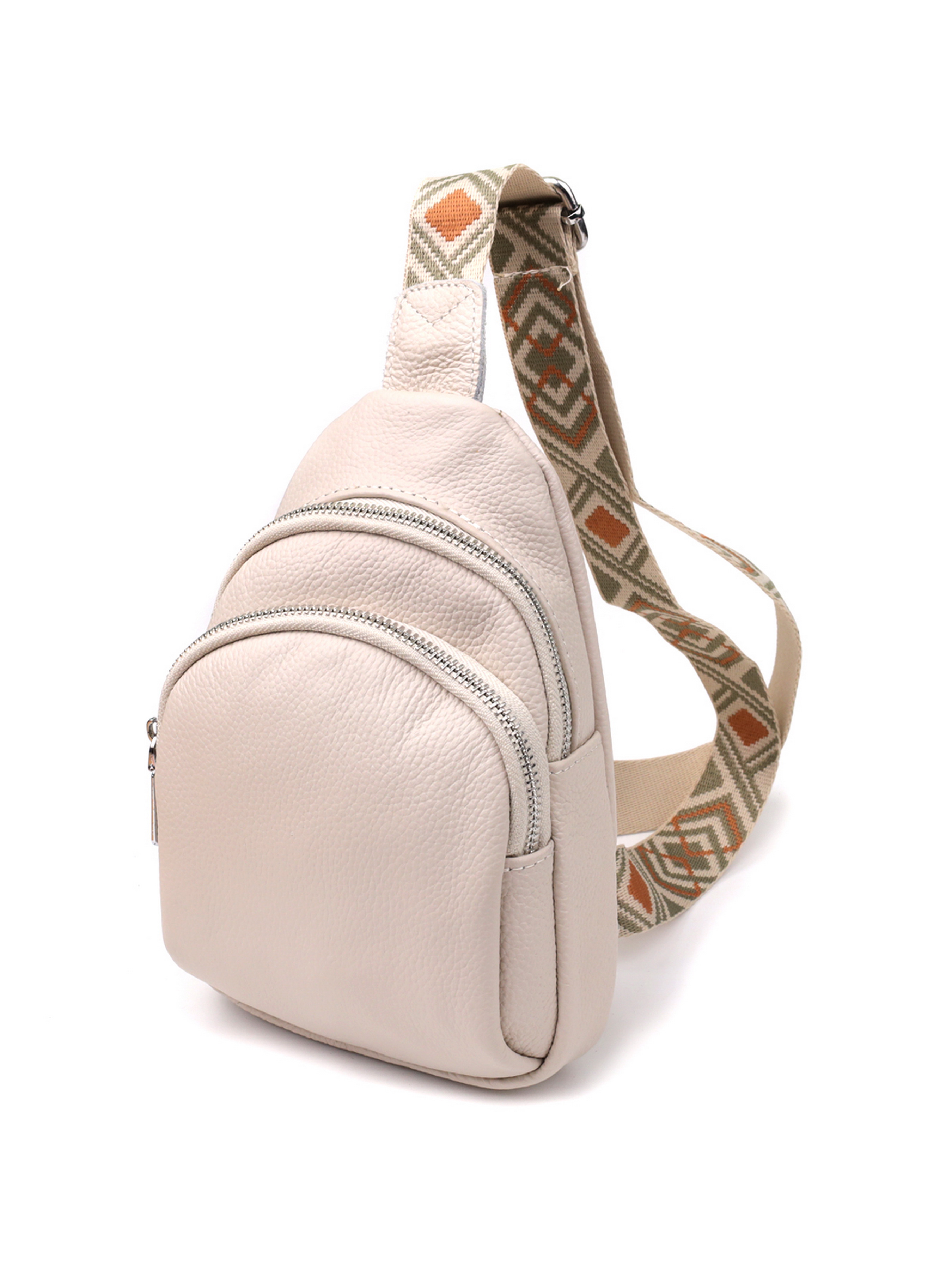 Vintage Крос-боді (bag24_22936) Жіноче колір - Білий матеріал - Шкіра Vintage - купити в Україні