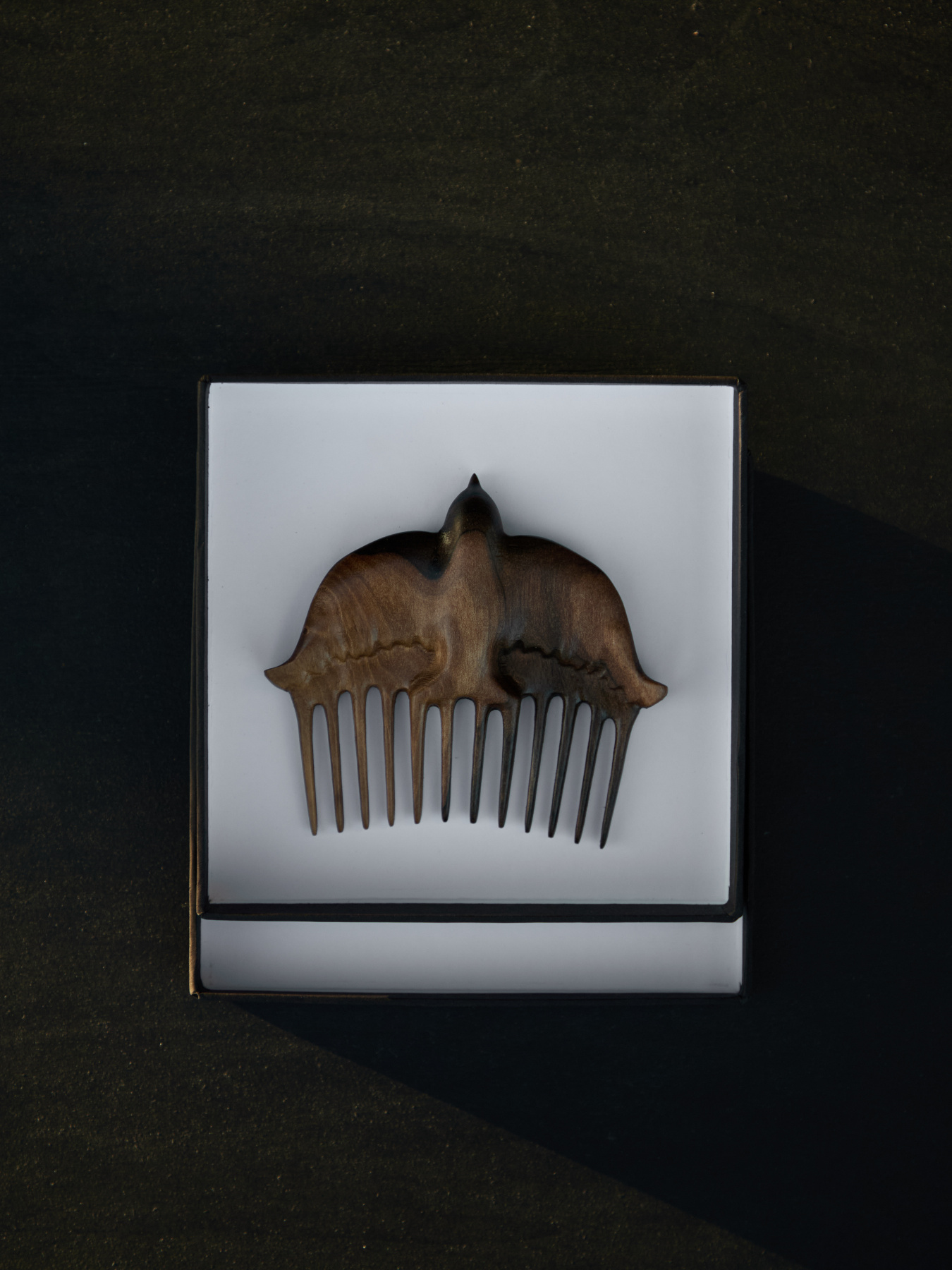 Дерев’яний гребінець для волосся «Ластівка» GNIZDO модель WHСS Фото