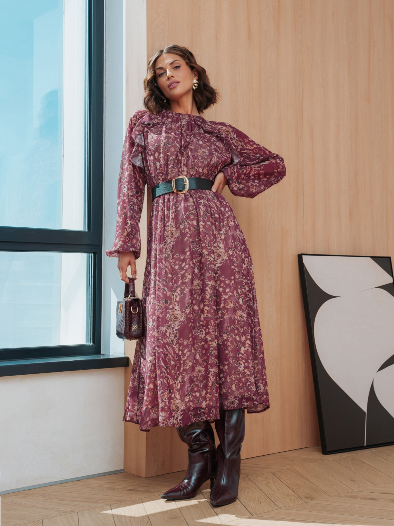 Платье миди Dressa модель 76105 Фото