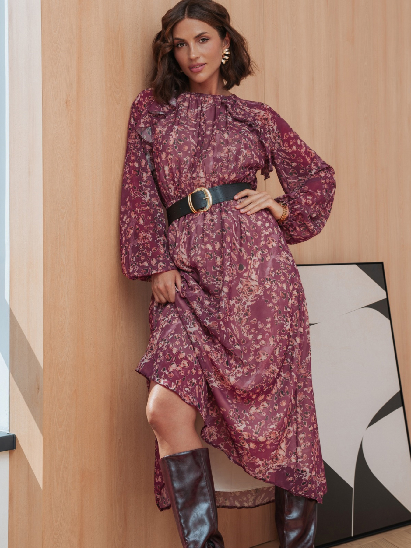 Платье миди Dressa модель 76105 Фото