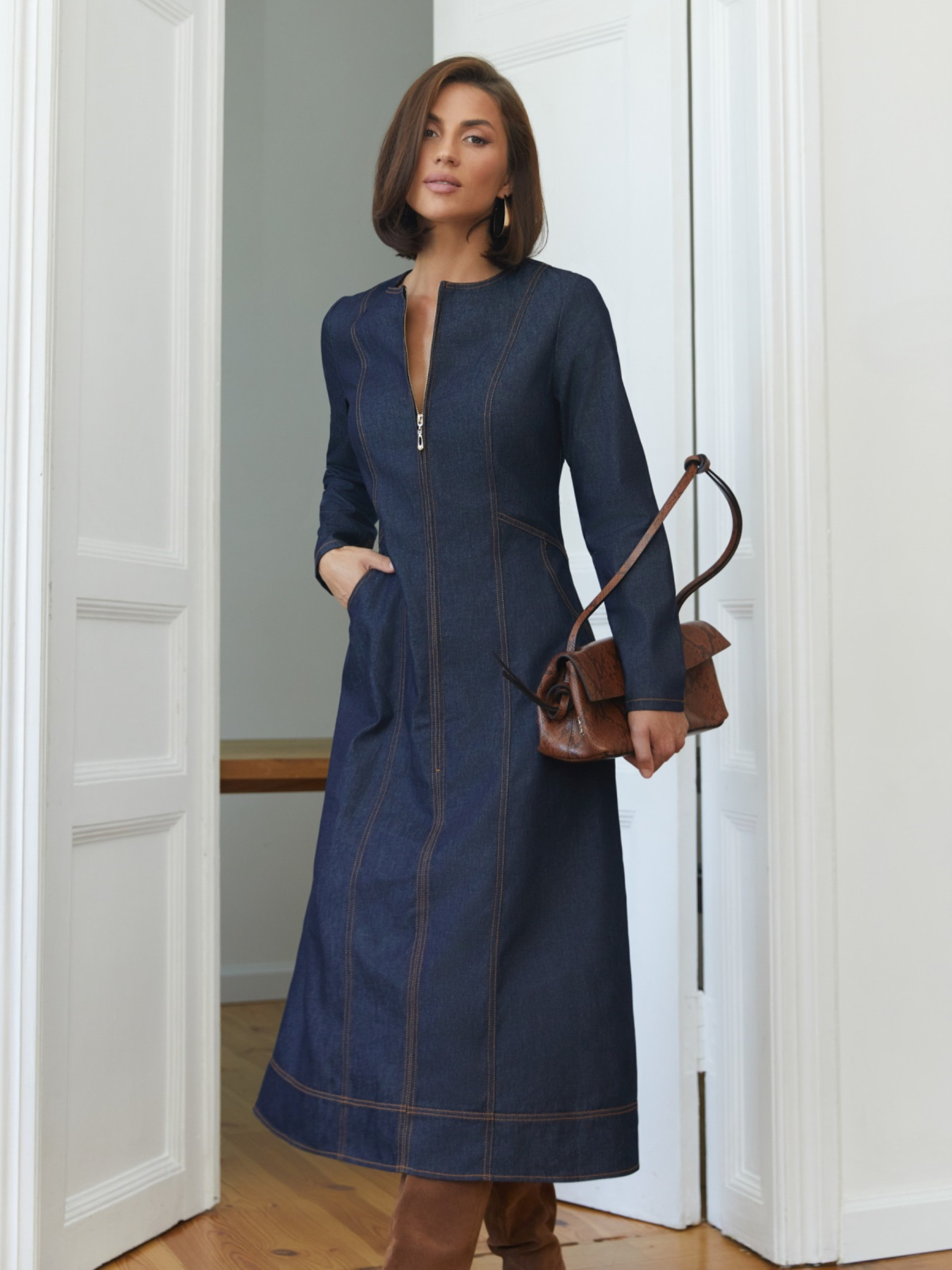 Платье миди Dressa модель 75906 Фото