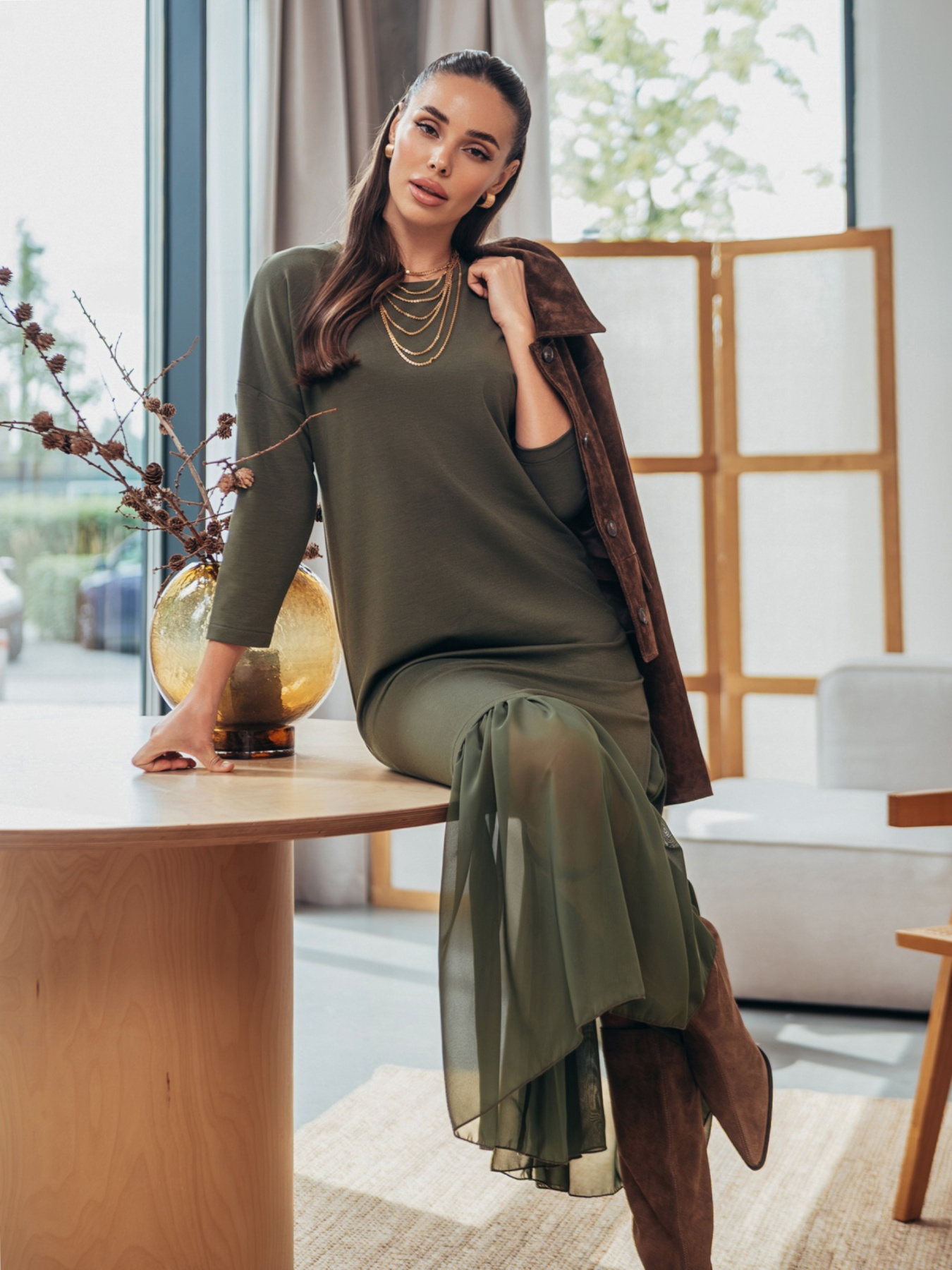 Платье миди Dressa модель 75860 Фото