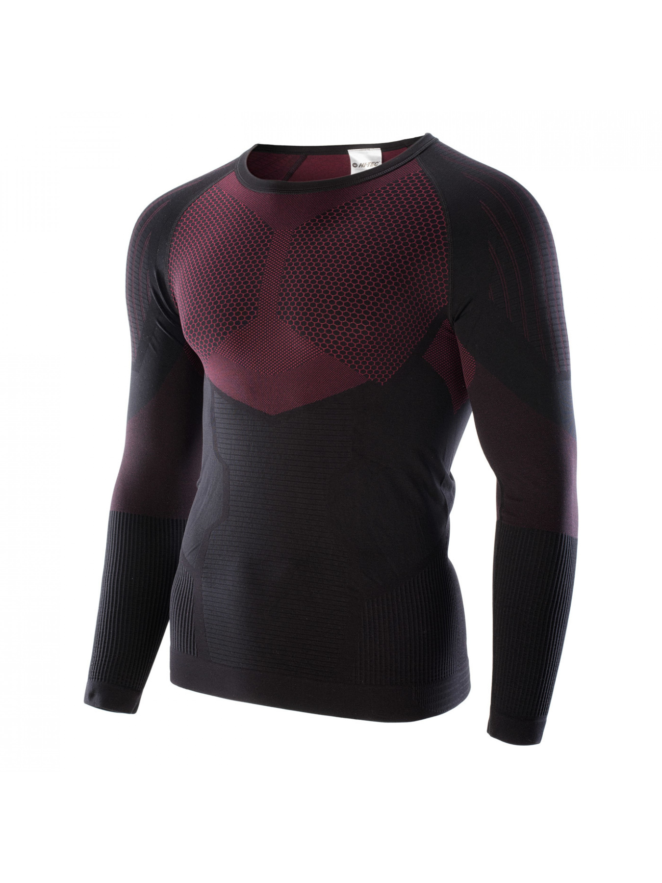 Термобелье Hitec Термокофта Higlo модель HIGLO TOP-BLACK/DARK RED Фото