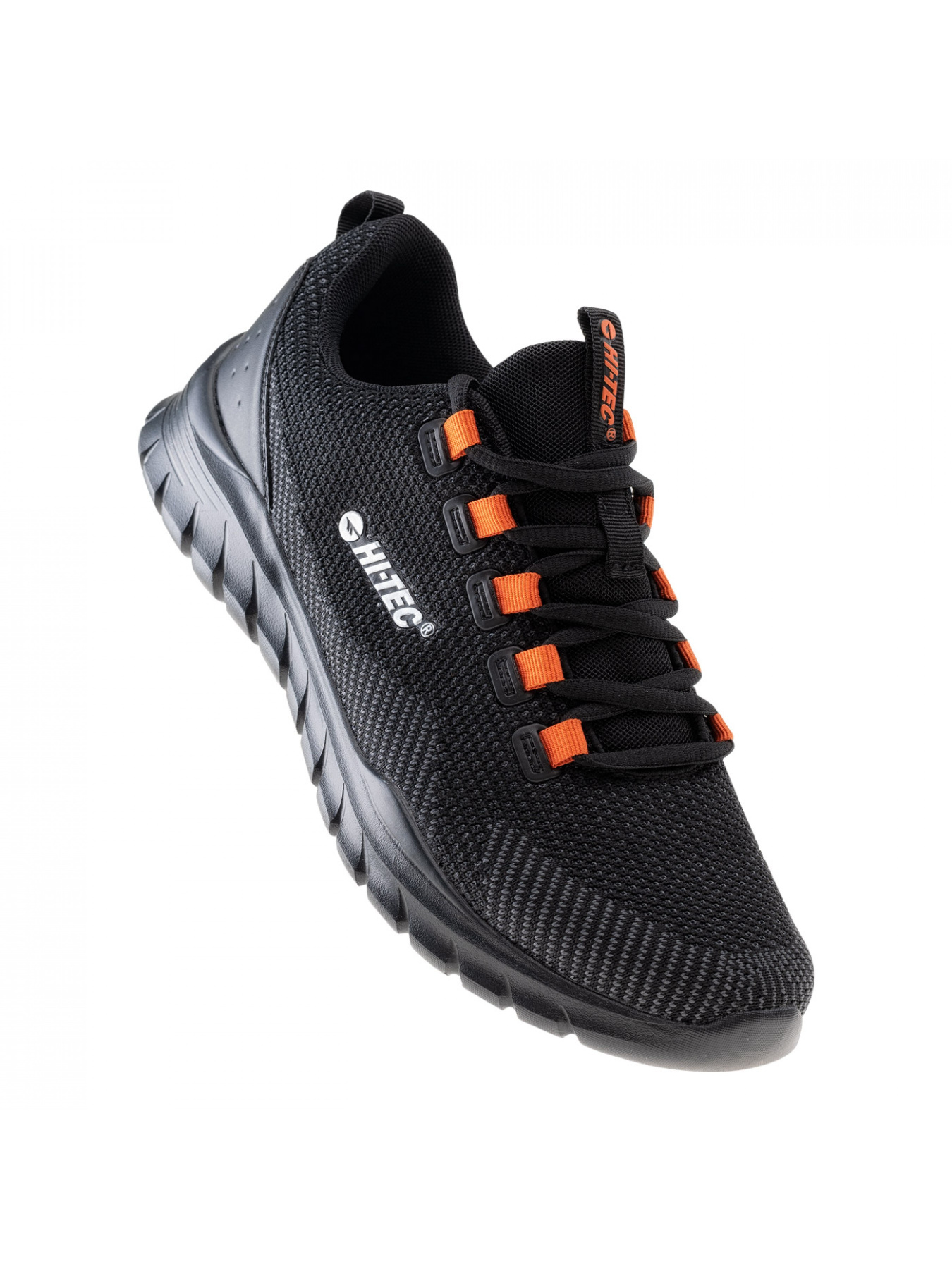 Кроссовки повседневные Hitec Herami модель HERAMI-BLACK/DARK GREY/ORANGE Фото