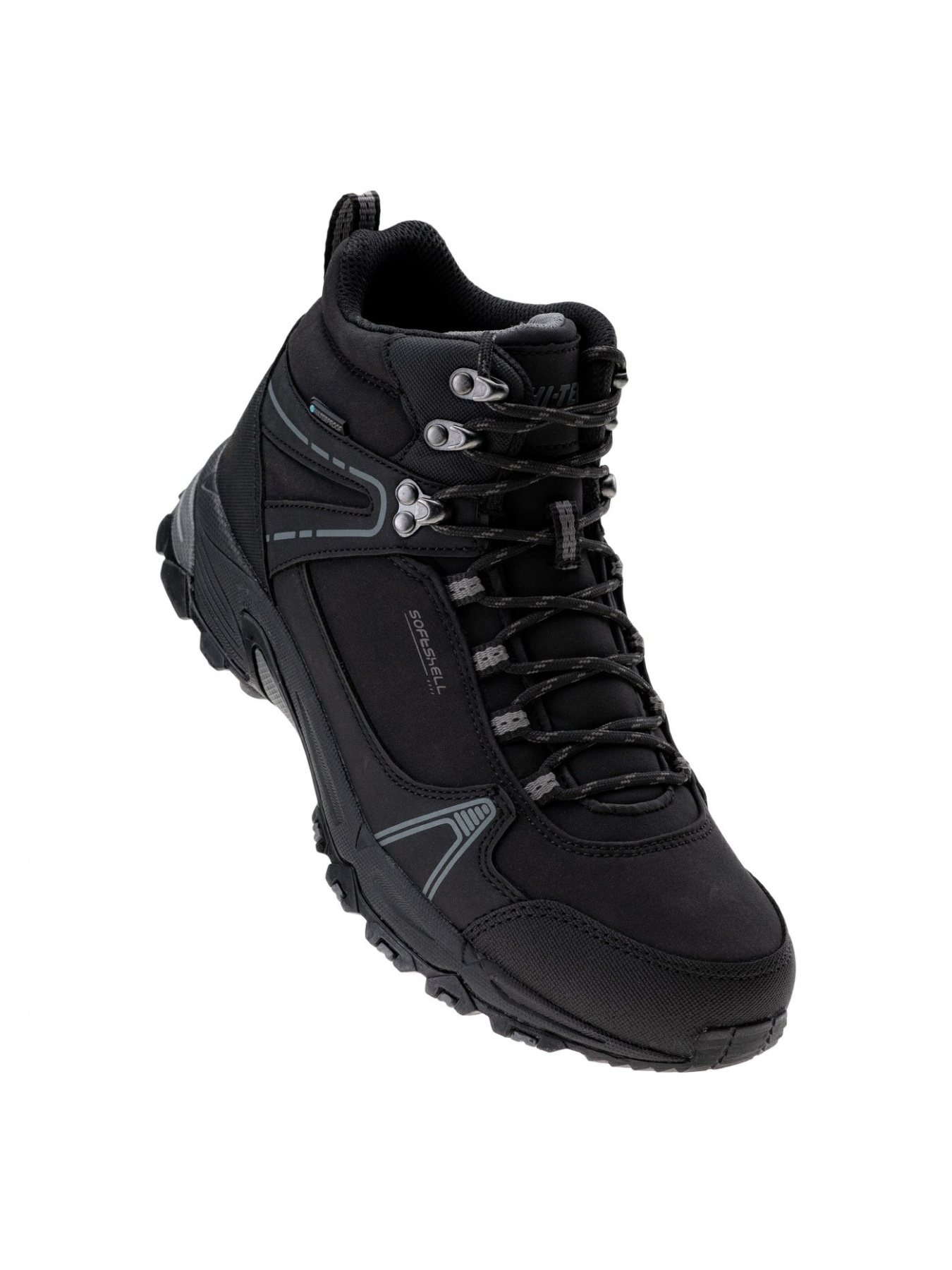 Ботинки для туризма | Outdoor Hitec Hapiter mid wp модель HAPITER MID WP-BLACK/MID GREY Фото